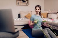 постелка за йога и фитнес упражнения - 44174 оферти