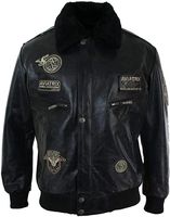 Leather Aviator Jacket Mens - 81134 customers