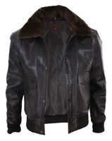 Leather Aviator Jacket Mens - 80506 prices