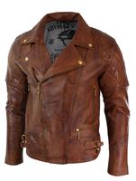 Mens Leather Biker Jacket - 9705 awards | Truclothing Mens Leather Biker Jacket - 97674 awards