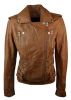 Womens Leather Biker Jacket - 89072 selections